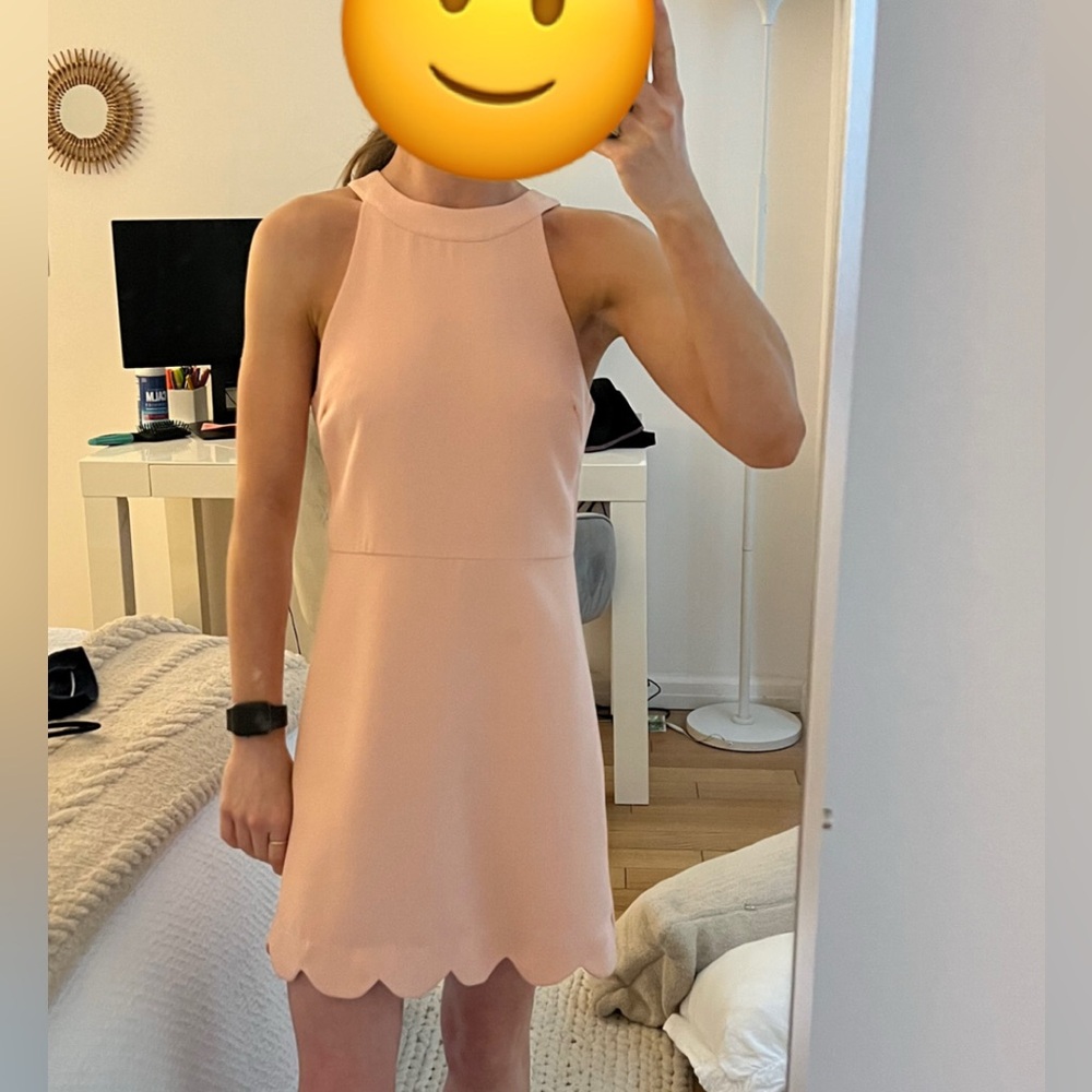 Light pink mini dress